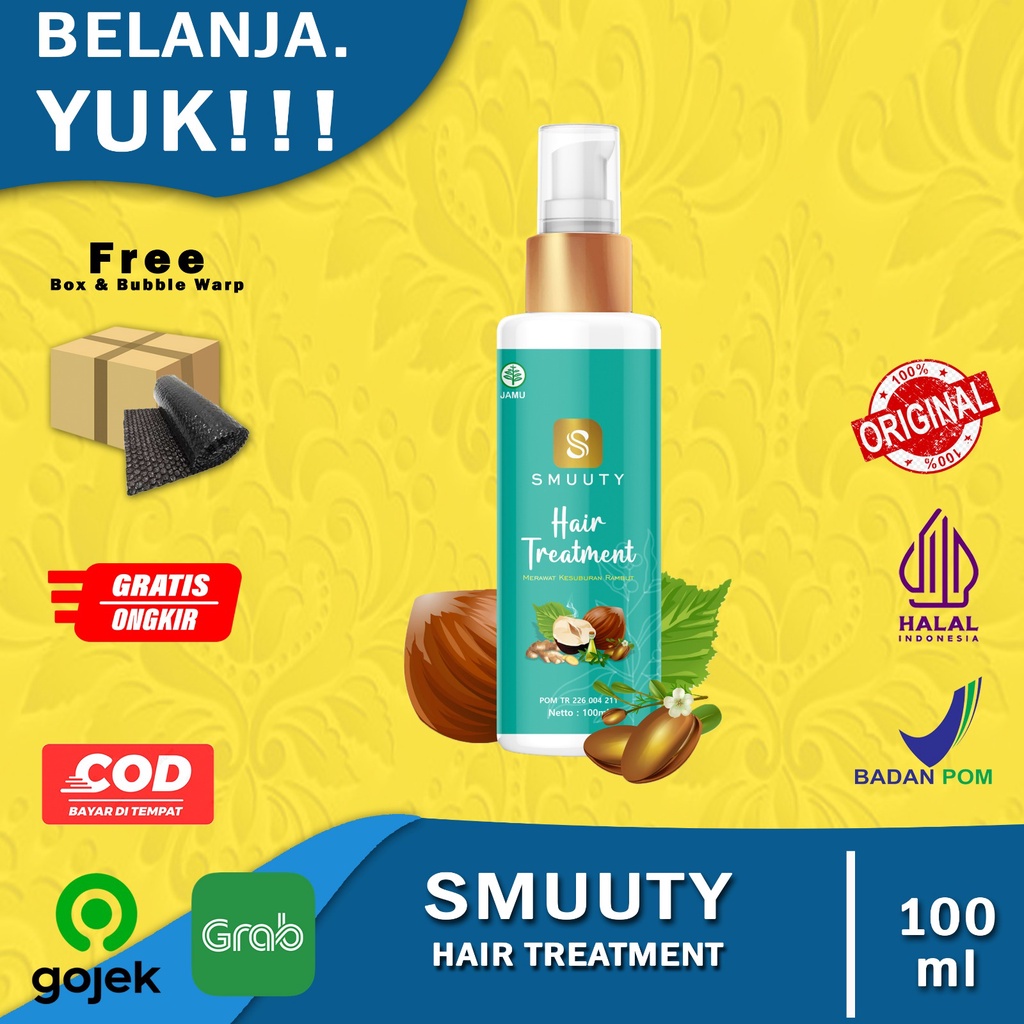 Smuuty Hair Treatment Penyubur Rambut Mengatasi Rambut Rontok Menghilangkan Ketombe Penghilang Uban Khusus Pria dan Wanita Terbukti Ampuh Cepat Atasi Masalah Rambut