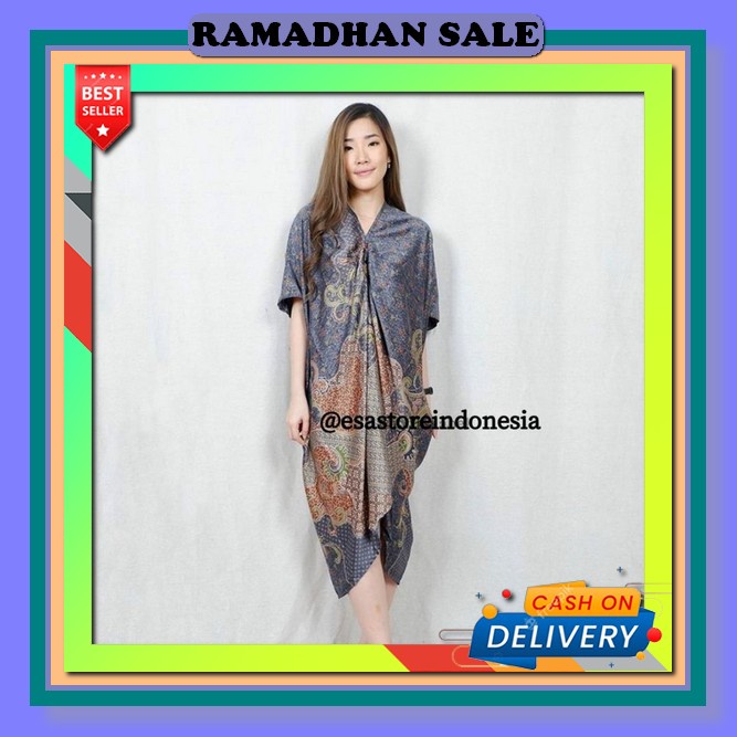 Outer Kaftan Rinjani Untuk Atasan Kondangan Wanita Lebaran Hari Raya Kaptan Remaja Kekinian Kaftan I