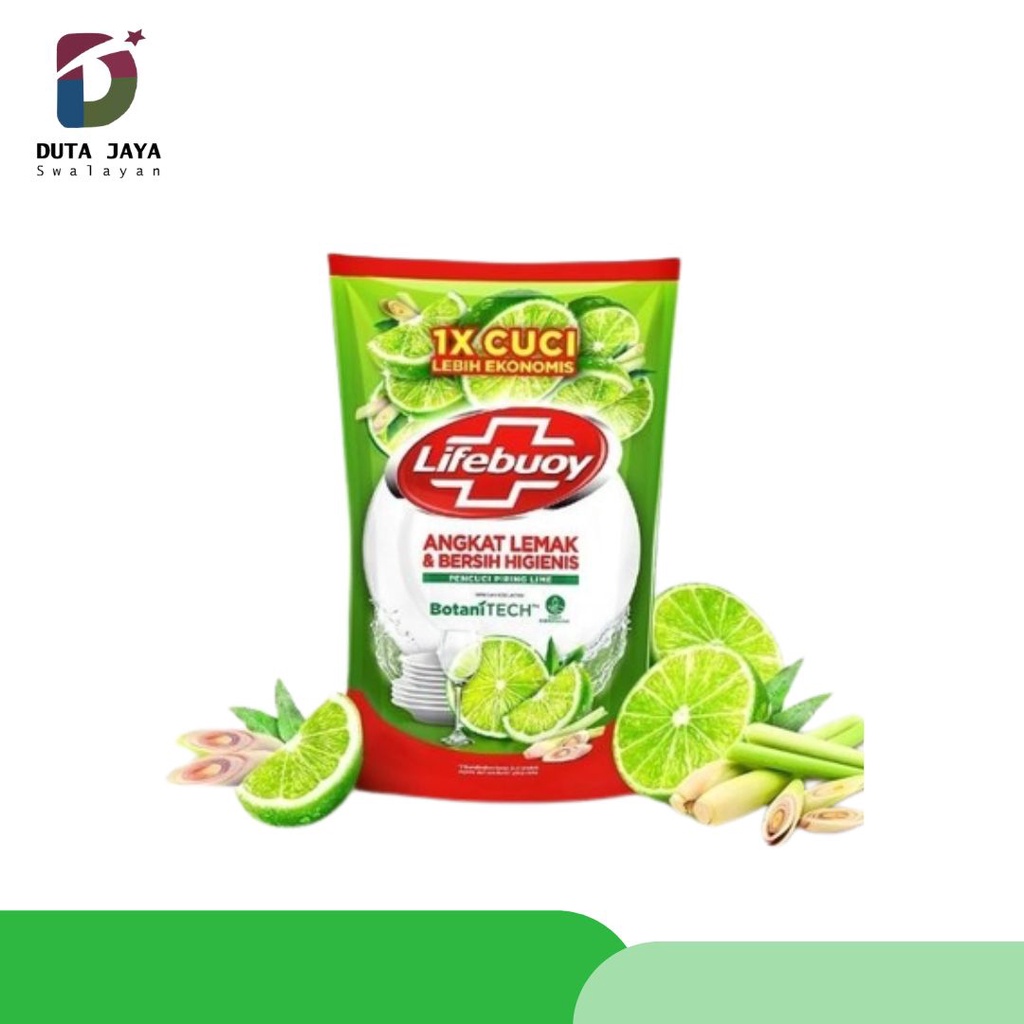 Lifebuoy Pencuci Piring Lime Botani Tech 1500 ML Jeruk Nipis Alami Sereh Eucalyptus