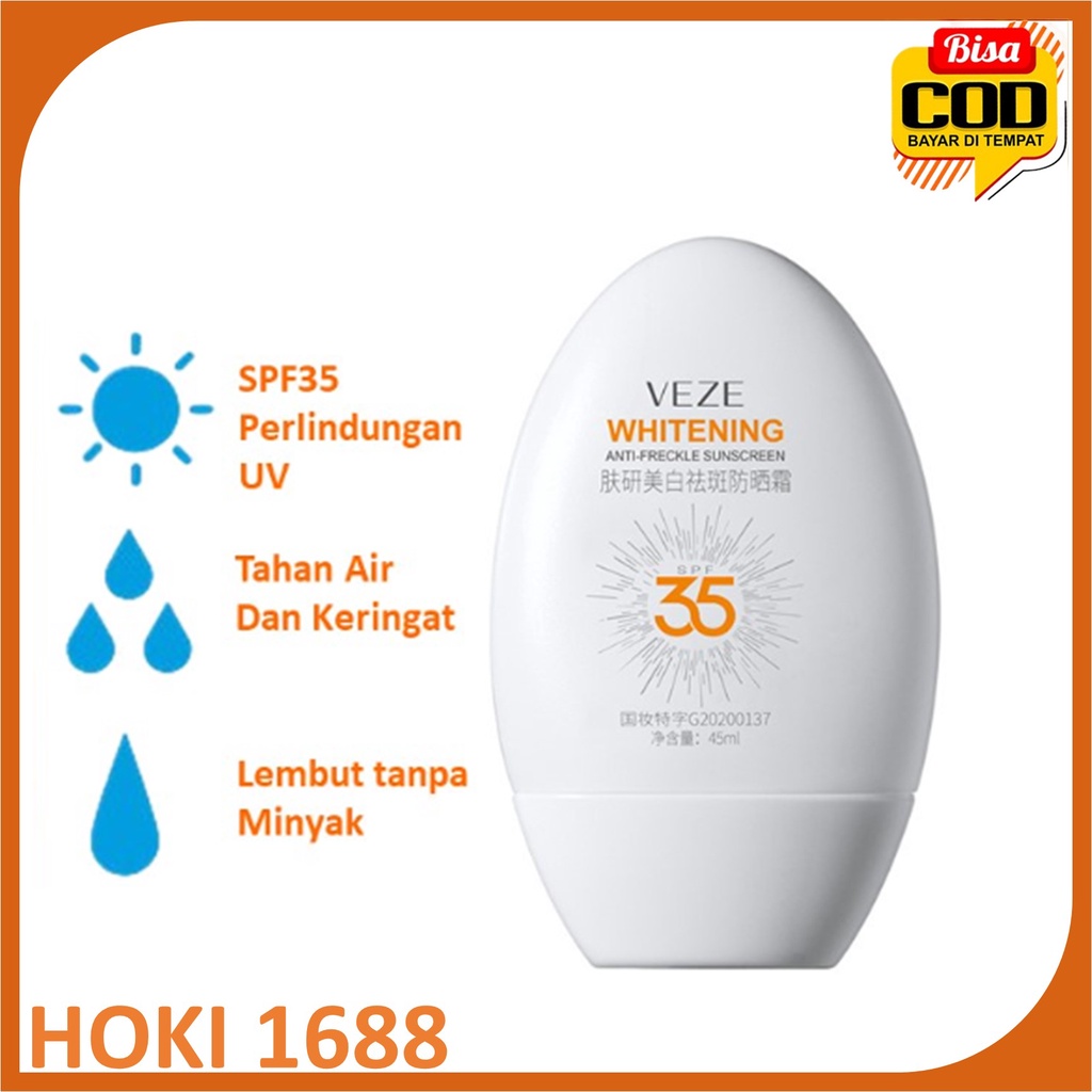 Veze Beauty And Moisturizing Whitening Sunscreen Wajah 45ml HK-FZ46753