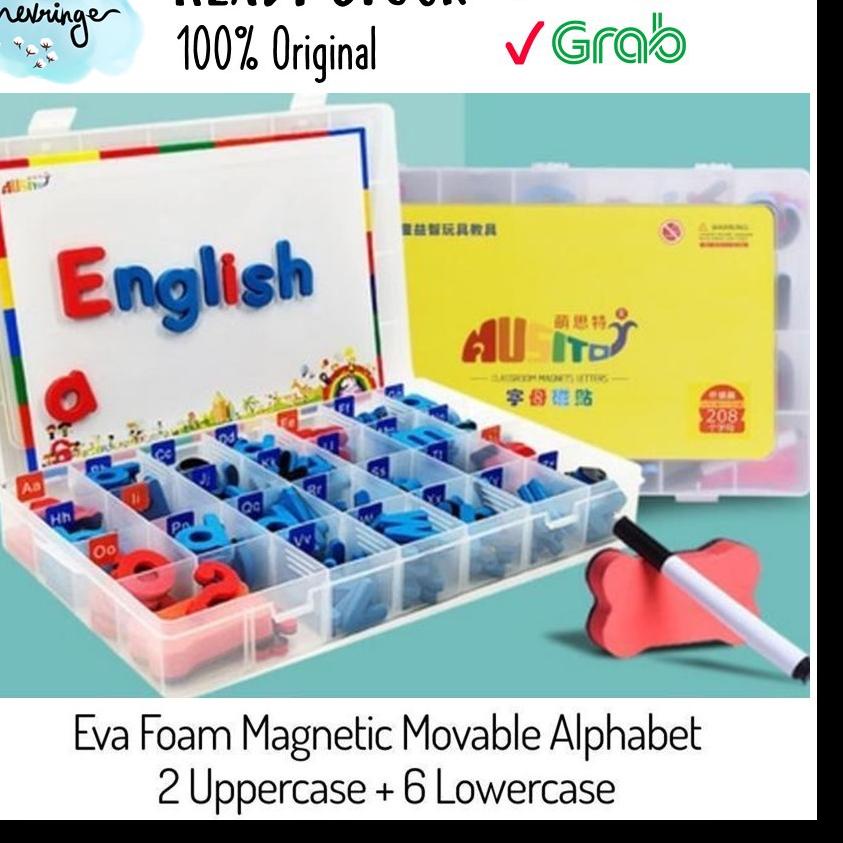 

Termurah MONTESSORI Eva Foam Magnetic Movable Alphabet Lowercase Uppercase Classroom Magnet Letters Moveable Huruf Magnet Alphabet Magnet foam grosir