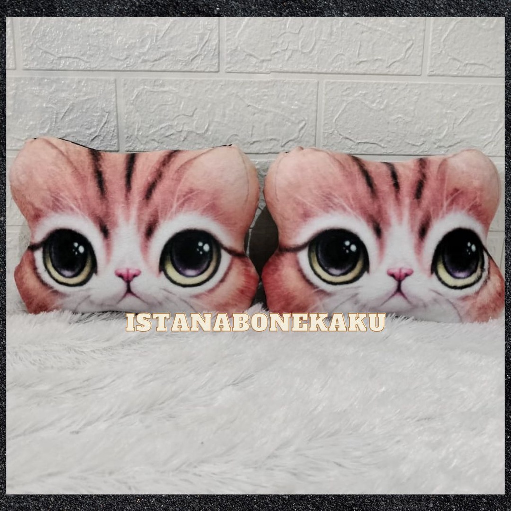 Bantal Sandaran Kepala Jok Mobil - Bantal Mobil Kepala Kucing - Bantal Sandar Mobil Berkualitas SNI