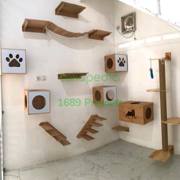 Terlaris Paket Custom Rumah Kucing Kayu Jati Belanda