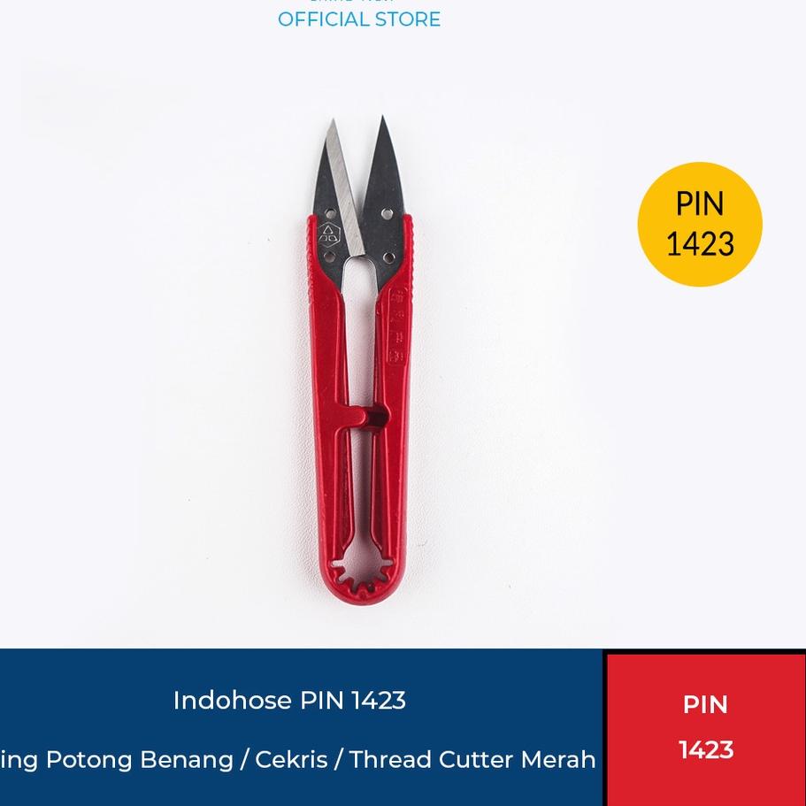 

☆ PIN 1423 Gunting Potong Benang / Cekris / Thread Cutter Merah (6pcs) ☚