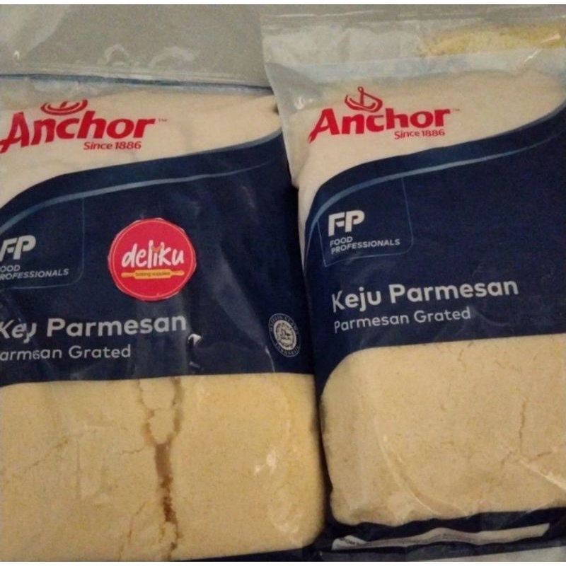 

Anchor parmesan bubuk grated parmesan 1kg kemasan asli