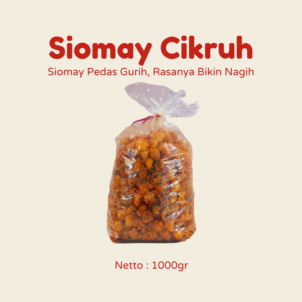 

Siomay Cikruh / Siomay Pedas Gurih Siap Makan / Siomay Kering Pedas Kemasan 1Kg