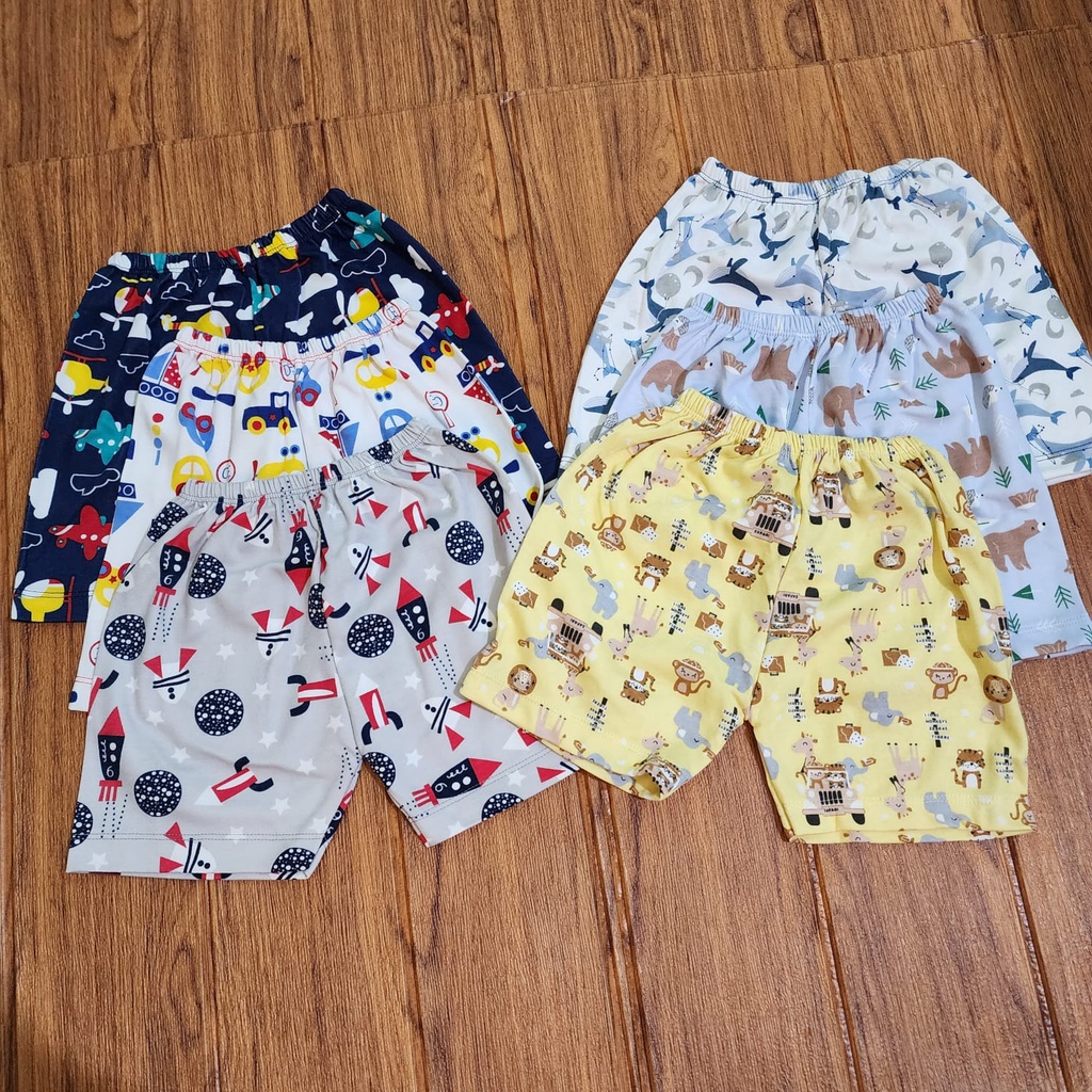 LITTLE OWL ISI3PCS CELANA PENDEK BABY DAN KIDS//CELANA PENDEK ANAK BAHAN KATUN