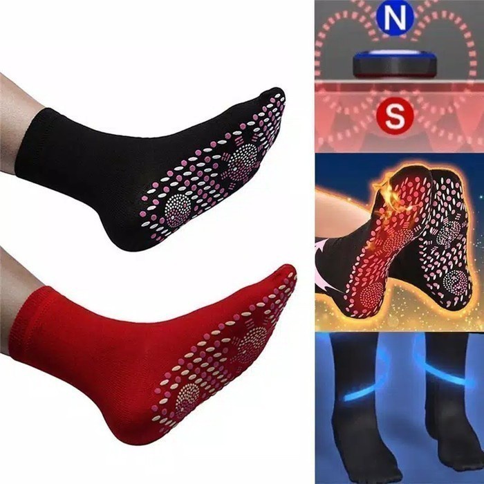 FMFIT sollete kaos kaki tourmaline terapi magnetic / self-heating socks