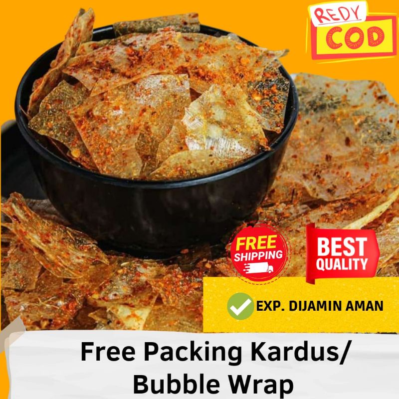 

KERIPIK KACA PEDAS GURIH / KRIPIK KACA/ kripca legend snack kiloan