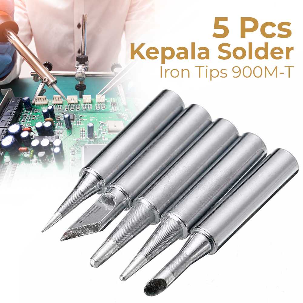 (BISA COD) FTIHSHP Mayitr Kepala Solder Iron Tips 900M-T 5 PCS - BI5044