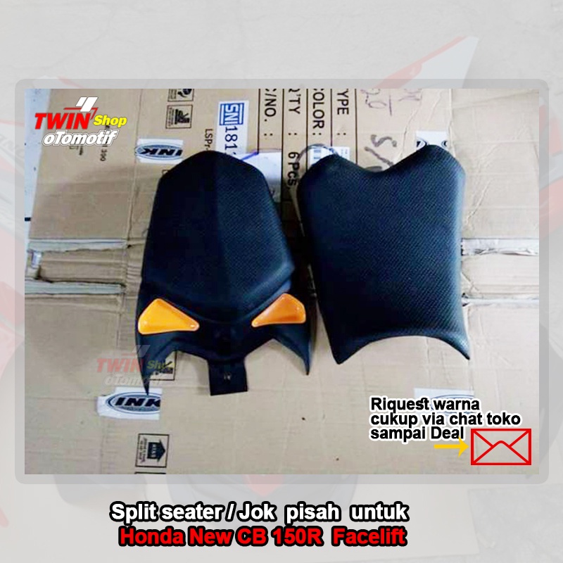 Split seater / jok pisah  Honda new  CB 150R, Jok Pisah NEW CB 150R Streetfire yellow deep and Black