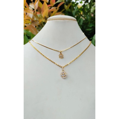 Kalung dan Liontin  Emas Muda