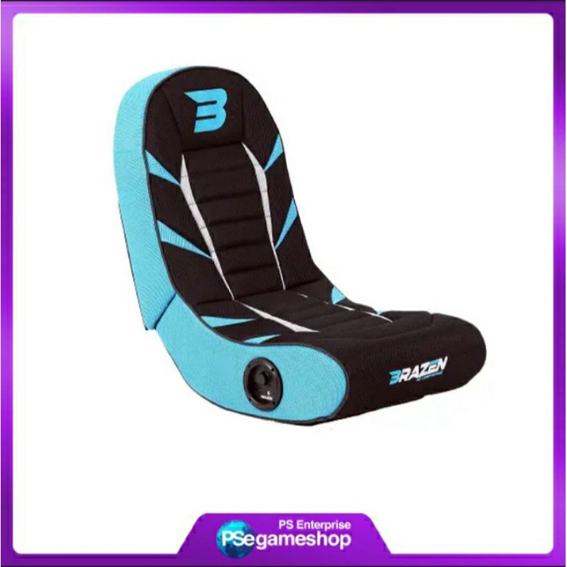 BRAZEN Python 2.0 Bluetooth Surround Sound Gaming Chair Blue