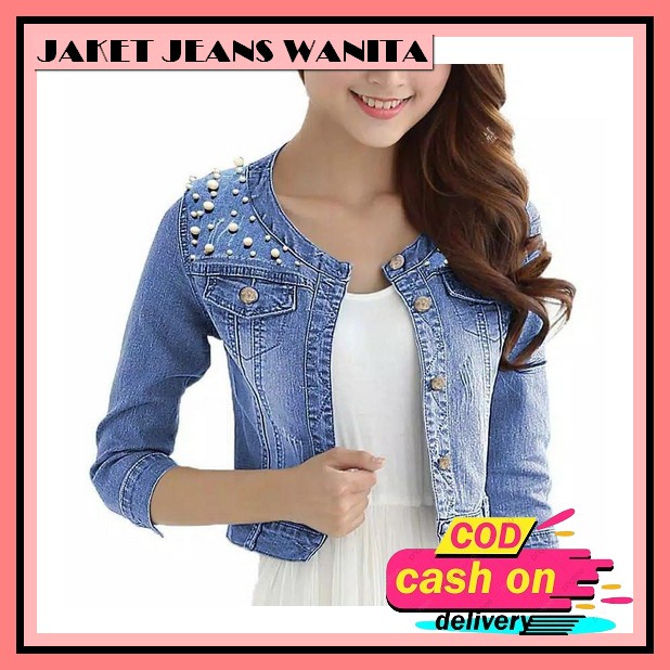 Jacket Wanita Jeans Jaket Jins Import Cewek Remaja Jket Cewe Terbaru J Jaket Jeans Wanita Model Crop