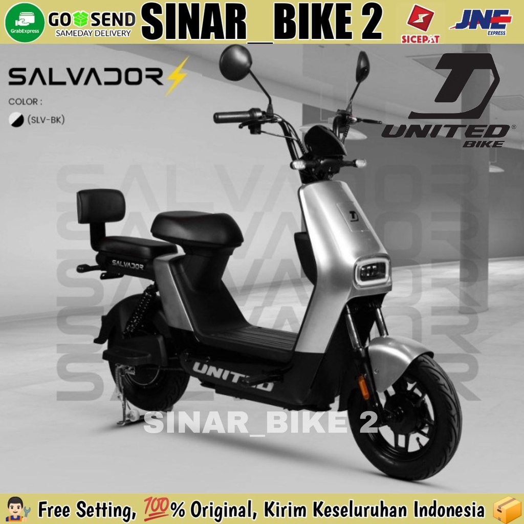 Sepeda Listrik UNITED SALVADOR Electric 600 Watt E-Bike