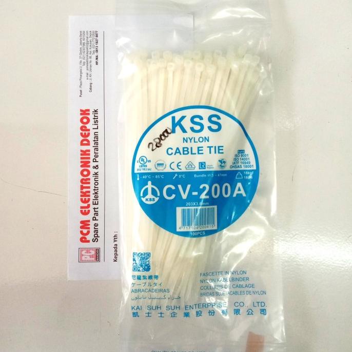 

Kabel Tis 20cm KSS nylon CV-250A putih pcmelektrob9090 Ayo Beli