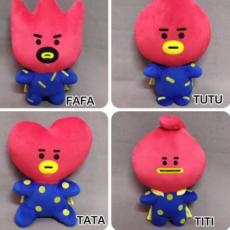 Boneka BT21, Tata Family, BONEKA SITTING Tata BT21 ukuran M [KNP.13Ma23ᵟ]