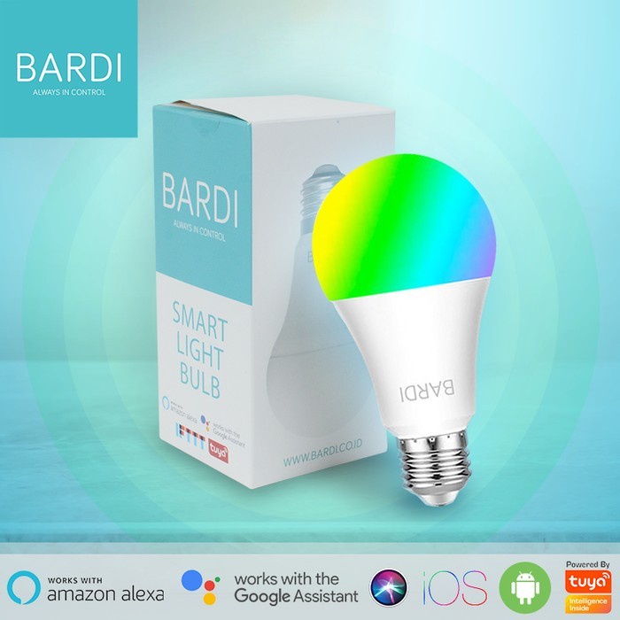 [Smart ] Bardi Smart Light Bulb Rgb+Ww 9W Wifi Wireless / Lampu Bardi 9Watt [Lamp]