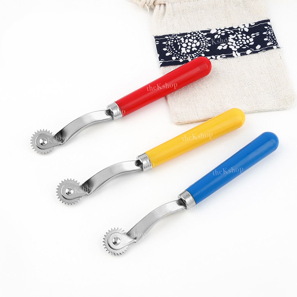 Rader Plastik Penanda Kain Gerigi / Tracing Wheel Menjahit Raderan