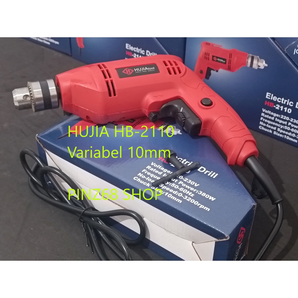 HUJIA Mesin Bor Bolak Balik 10mm dengan VARIABEL SPEED