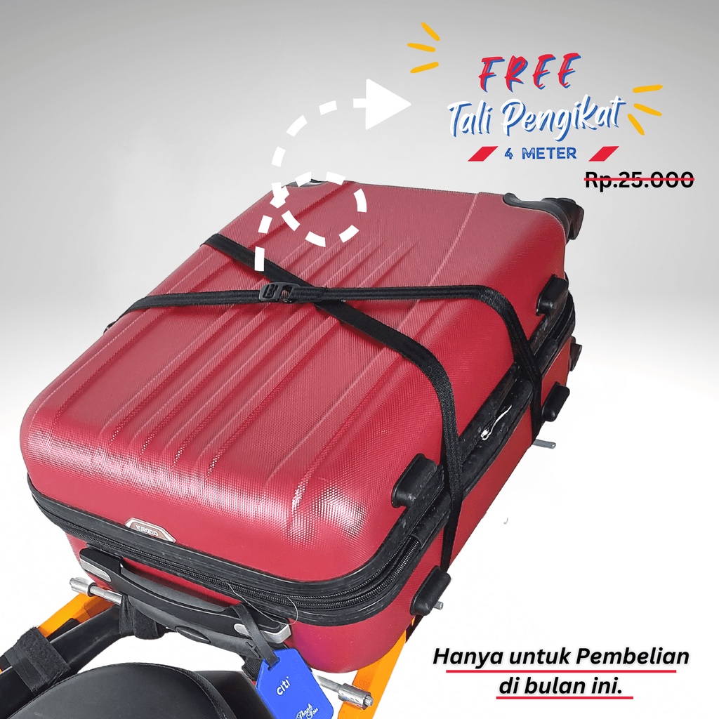 Gendongan Mudik - Besi Behel Belakang - Backrack - Besi Pegangan Motor - Backrest - Bracket Belakang - Sambungan Behel Belakang - Rak Antar Barang - Behel Universal