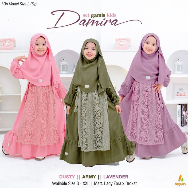 GAMIS DAMIRA KIDS SET BY HEPPIN AHZA