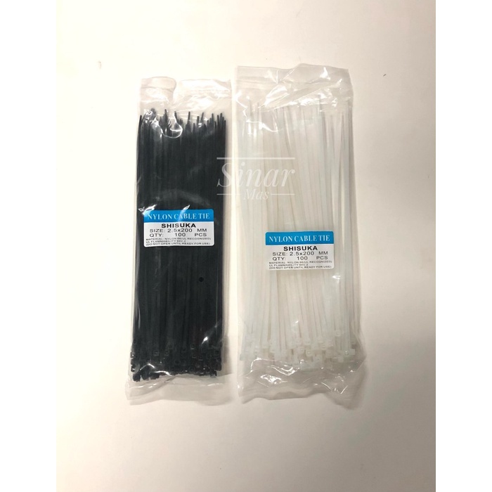 

Terlaris Kabel Ties 20Cm Hitam Putih Kabel Tie Pengikat