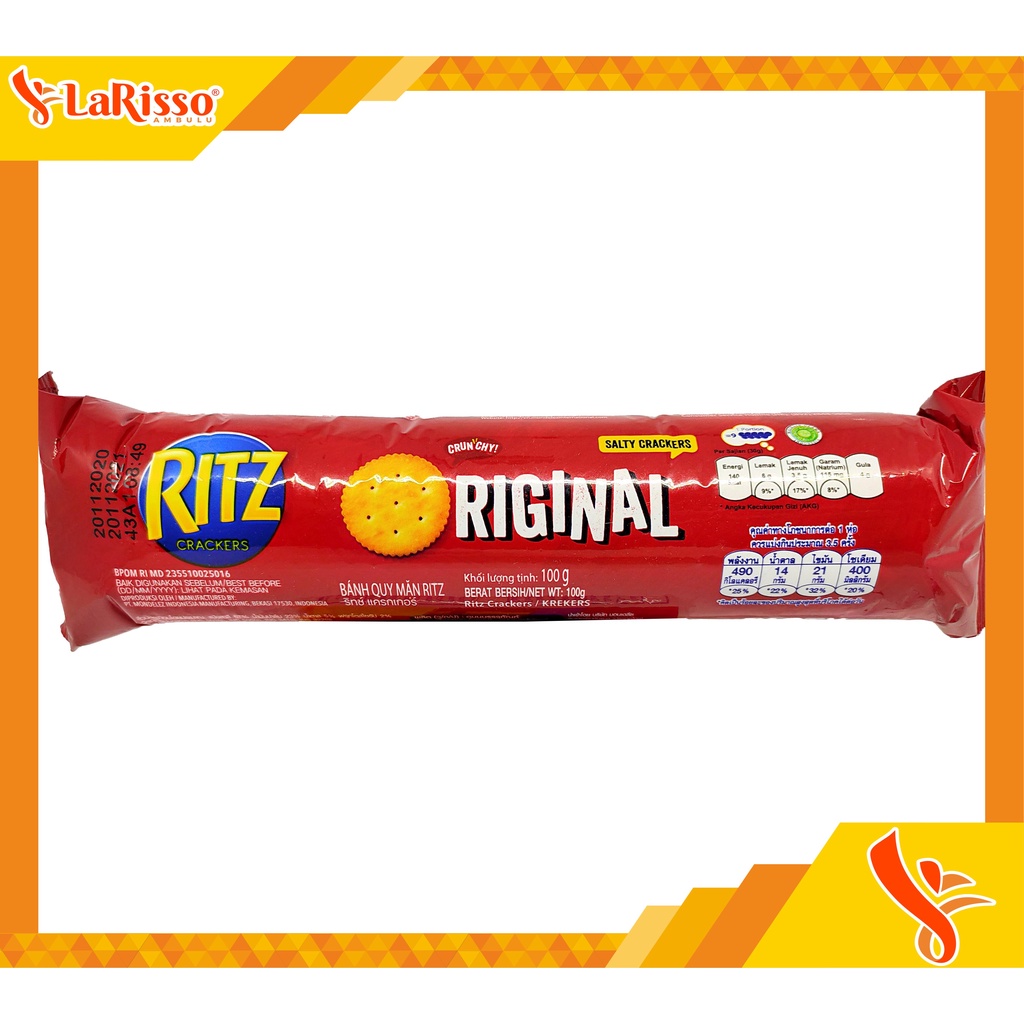 

RITZ BISKUIT SALTY CRACKERS 100GRAM