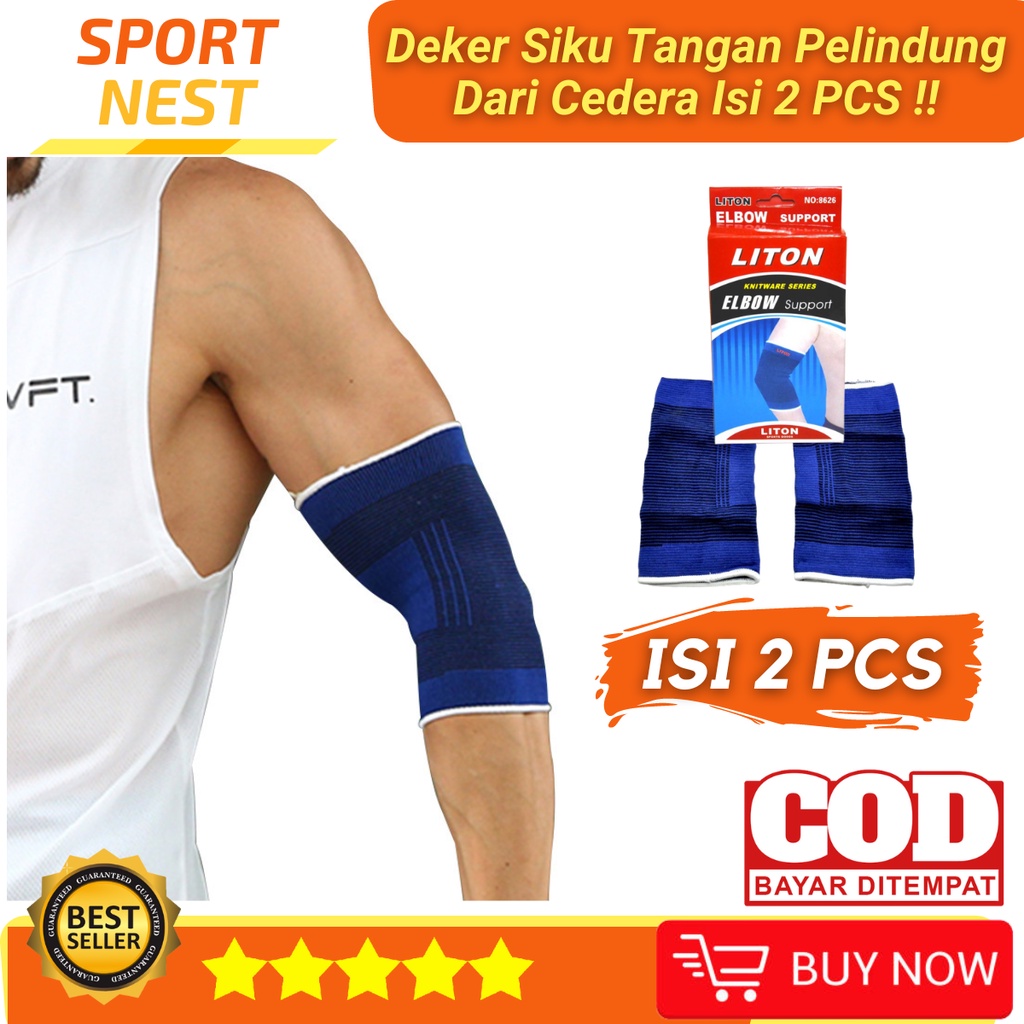 Deker Siku Badminton Pelindung Siku Tangan Alat Olahraga Olahraga Decker Siku Tangan Elbow Support