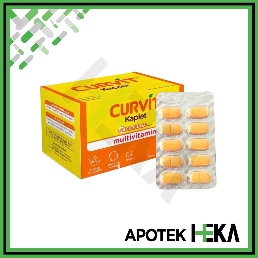 Curvit Kaplet Multivitamin Nafsu Makan Box isi 5x10 Tablet (SEMARANG)