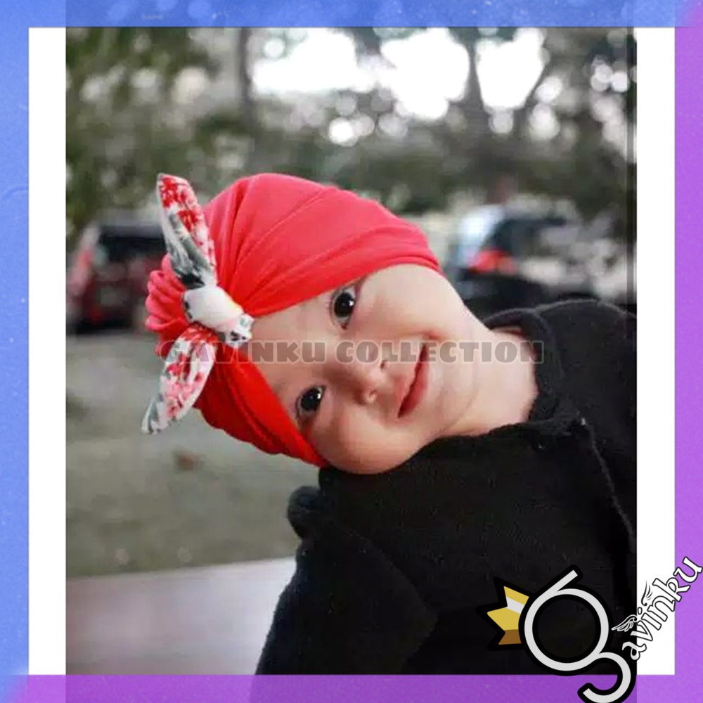 Turban Bayi Perempuan Pita Kupu Kupu Bunga Simpul Knot Newborn Anak Umur 0 1 2 3 4 5 6 7 8 9 10 11 12 Bulan Usia Tahun Lucu Terbaru Jilbab Instan Busa