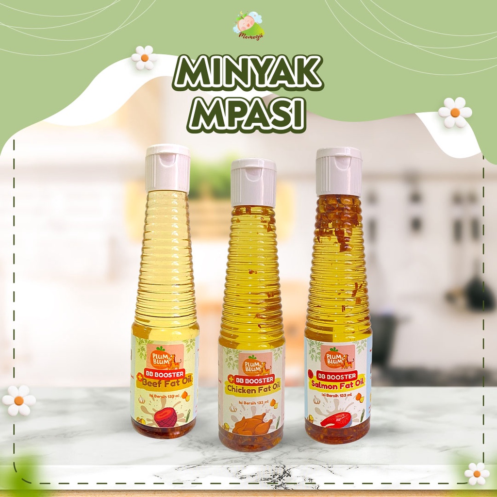 MOMOGII Plum &amp; Blum Chicken Fat Oil Beef Fat Oil Minyak Mpasi BB Booster