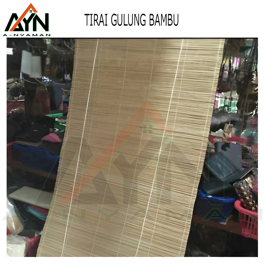 TERMURAH Tirai bambu gulung ukuran 60 x 200 tirai bambu jendela