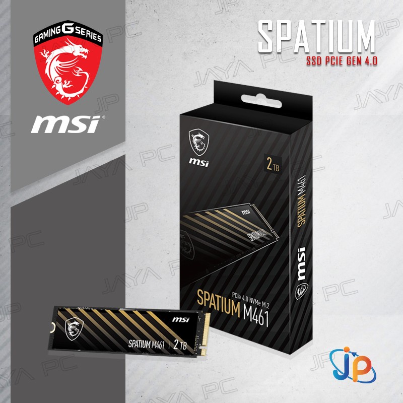 MSI SSD SPATIUM M461 M.2 Pcie Gen4 Nvme 2280 2TB - M2 2 TB