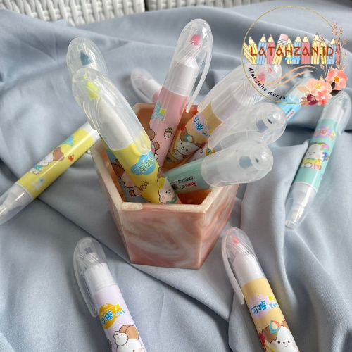 

Stabilo QeSefun Highlighter karakter kelinci lucu 1 box isi 6pcs bisa di hapus stabilo unik cod jakarta