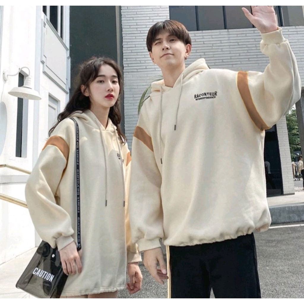 RACOUNTER HOODIE SWEATER PRIA WANITA HOODIE UNISEX KOREAN STYLE OUTFIT KEREN