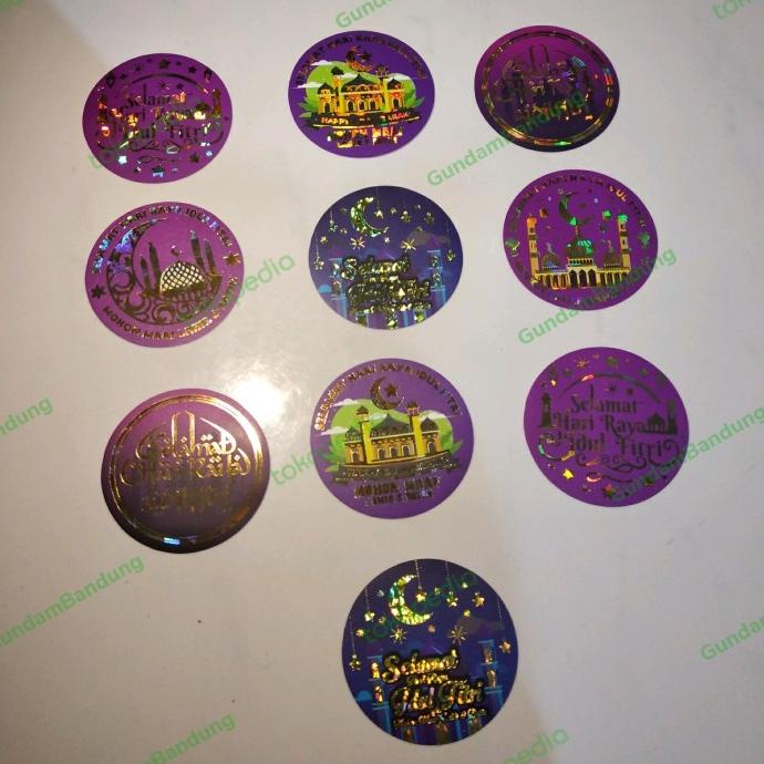 

yang dicari] STIKER LEBARAN TOPLES IDUL FITRI STICKER EMAS HOLOGRAM