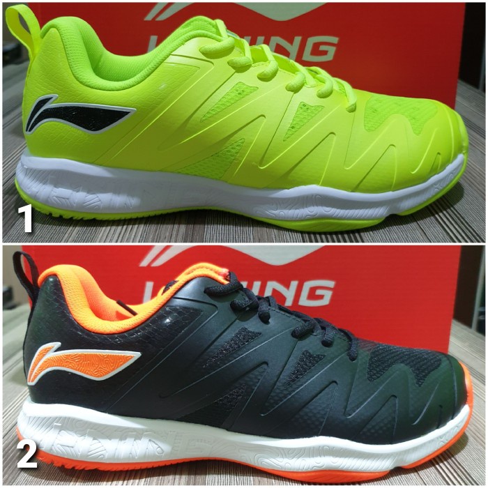 {MentariStore} Sepatu Badminton Lining Gyrfalcon II TD Original - Hitam 39 Limited