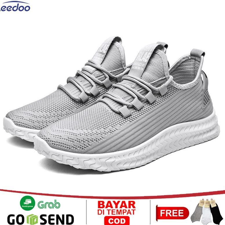STOK TERBATAS Leedoo Sepatu Sneakers Pria Casual Sport Fashion Shoes MR109