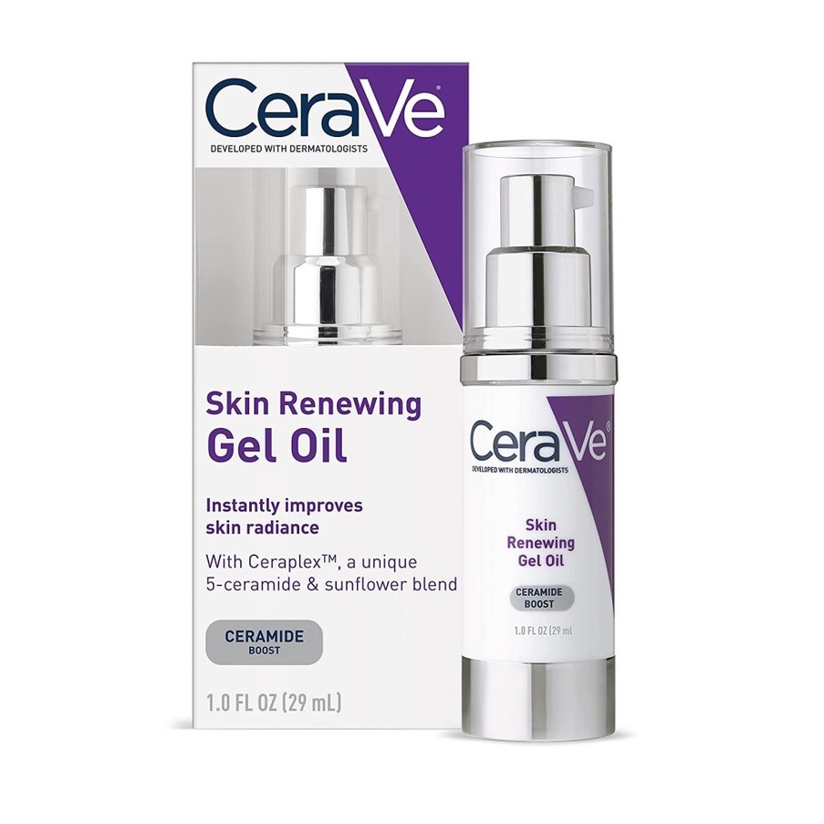 CeraVe Skin Renewing Gel Oil Face Moisturizer Fragrance Free - 29ml