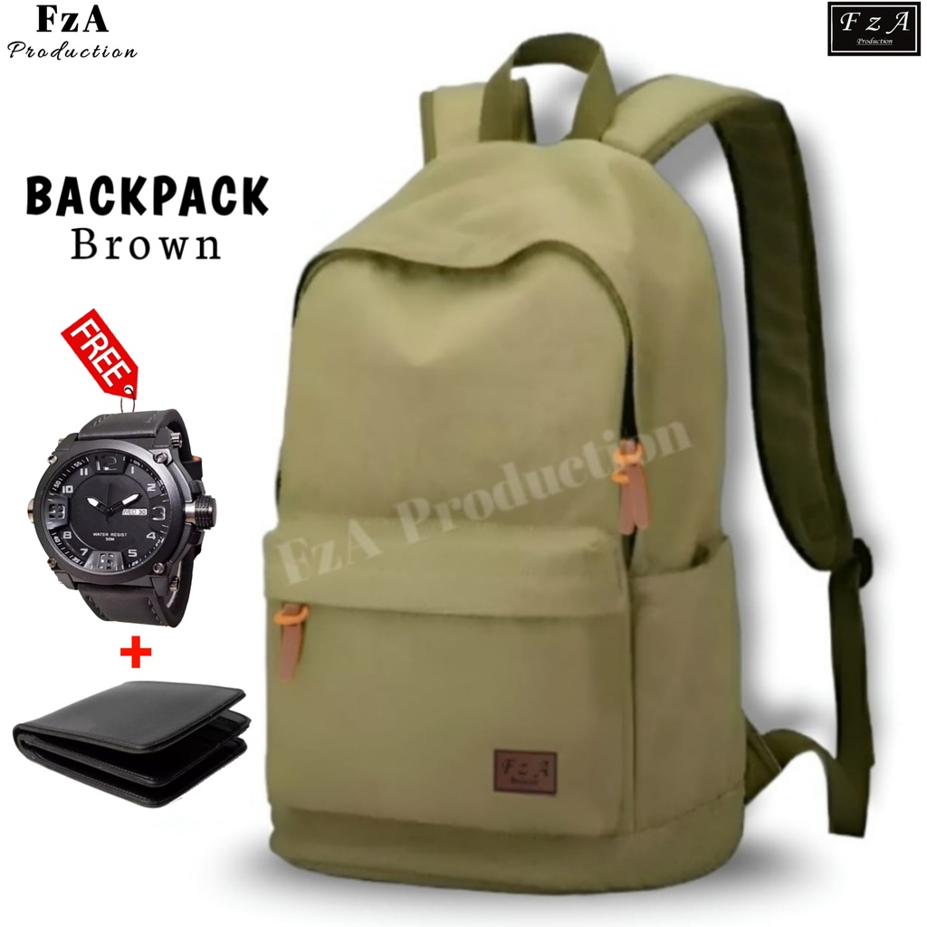 FzA Official - Big Promo..Tas Ransel Distro sekolah kuliah Kerja Tas Pria Wanita Bacpack Tas Ransel Laptop Original - BRWQS