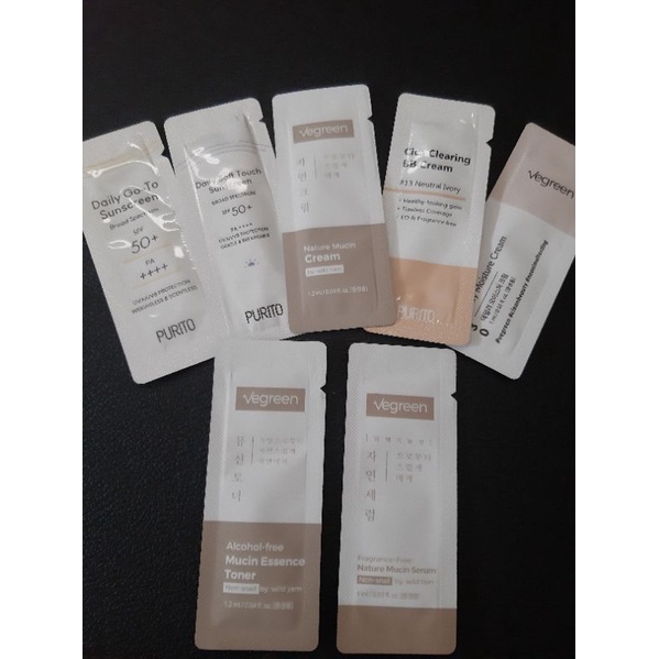 TONER SUNSCREEN SERUM sample produk ORI KOREA