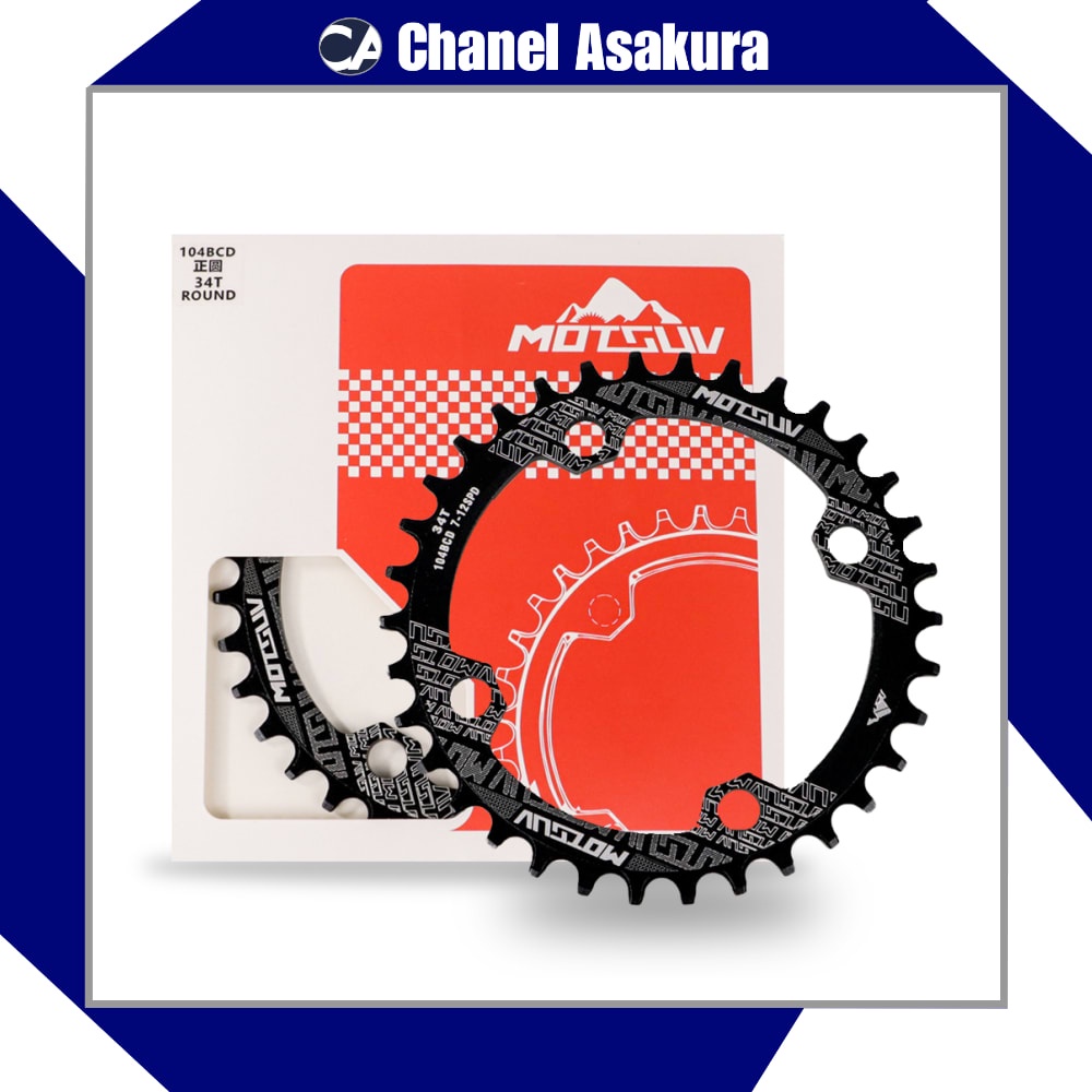 Gigi Crankset Sprocket Sepeda Aluminium 104BCD - BCD104