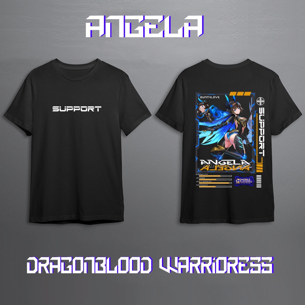 KAOS HERO MOBILE LEGEND ANGELA SUPPROT SKIN KEREN//KAOS ML//KAOS MOBILE LEGEND//KAOS ANGELA SUPORT