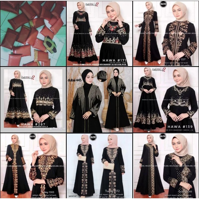 Dres syari abaya hitam arab abaya hitam turki gamis busui terbaru gamis modern abaya hitam bordir ke