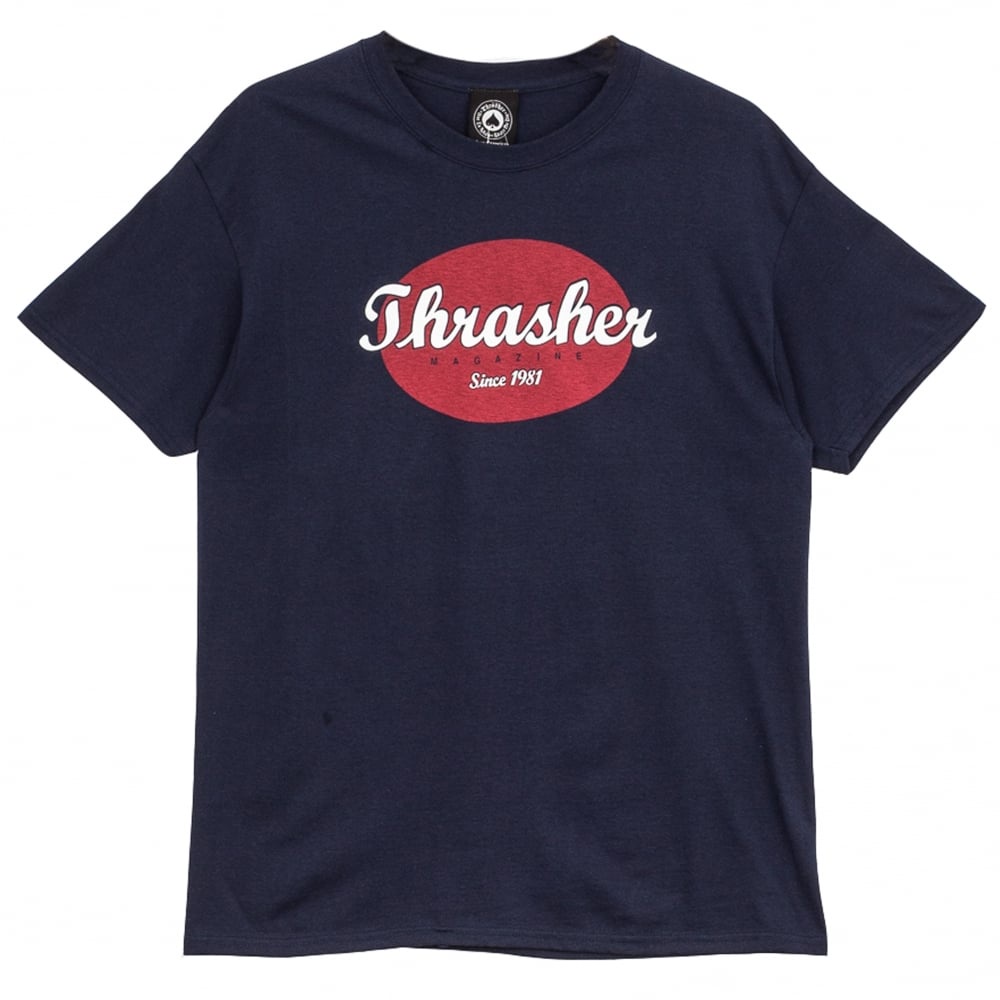 Thrasher Skateboard Magazine original usa oval navy size M