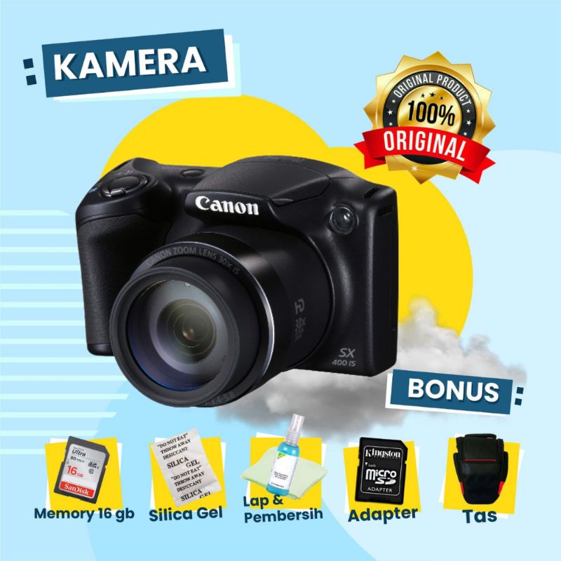 KAMERA PROSUMMER CANON SX400 Siap Pakai Second Bergaransi