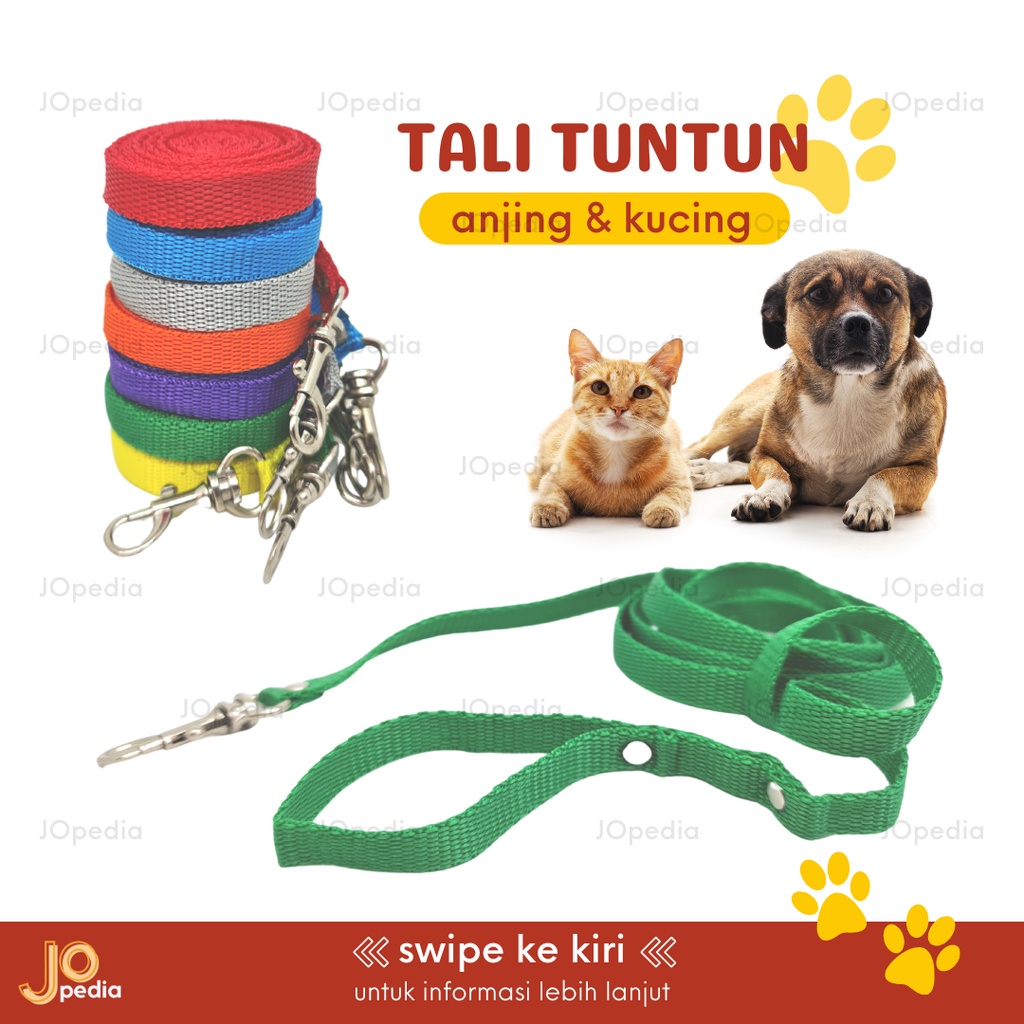 TALI TUNTUN B Anjing Kucing Kalung Tali Polos