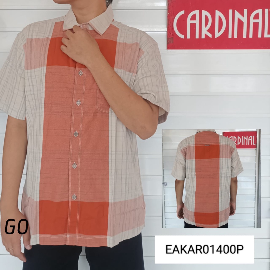 gof CRRB CARDINAL KEMEJA CASUAL Premium Hem Pria Baju Pendek Cowok Pakaian Pria