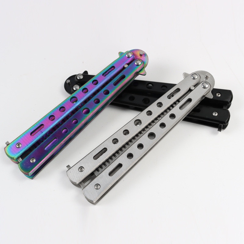 YGRETTE - BALISONG SISIR BUTTERFLY KNIFE UNTUK LATIHAN FOR TRAINING PISAU LIPAT KUPU KUPU